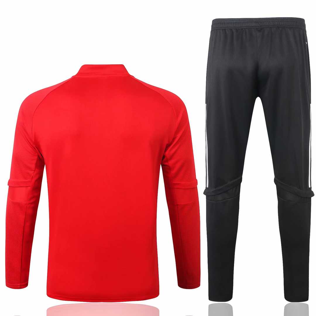 2020/21 Sao Paulo FC Red Mens Soccer Training Suit(Jacket + Pants)