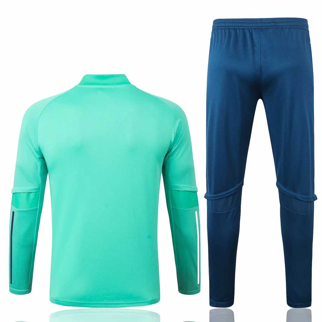 2020/21 Flamengo Green Mens Soccer Training Suit(Jacket + Pants)
