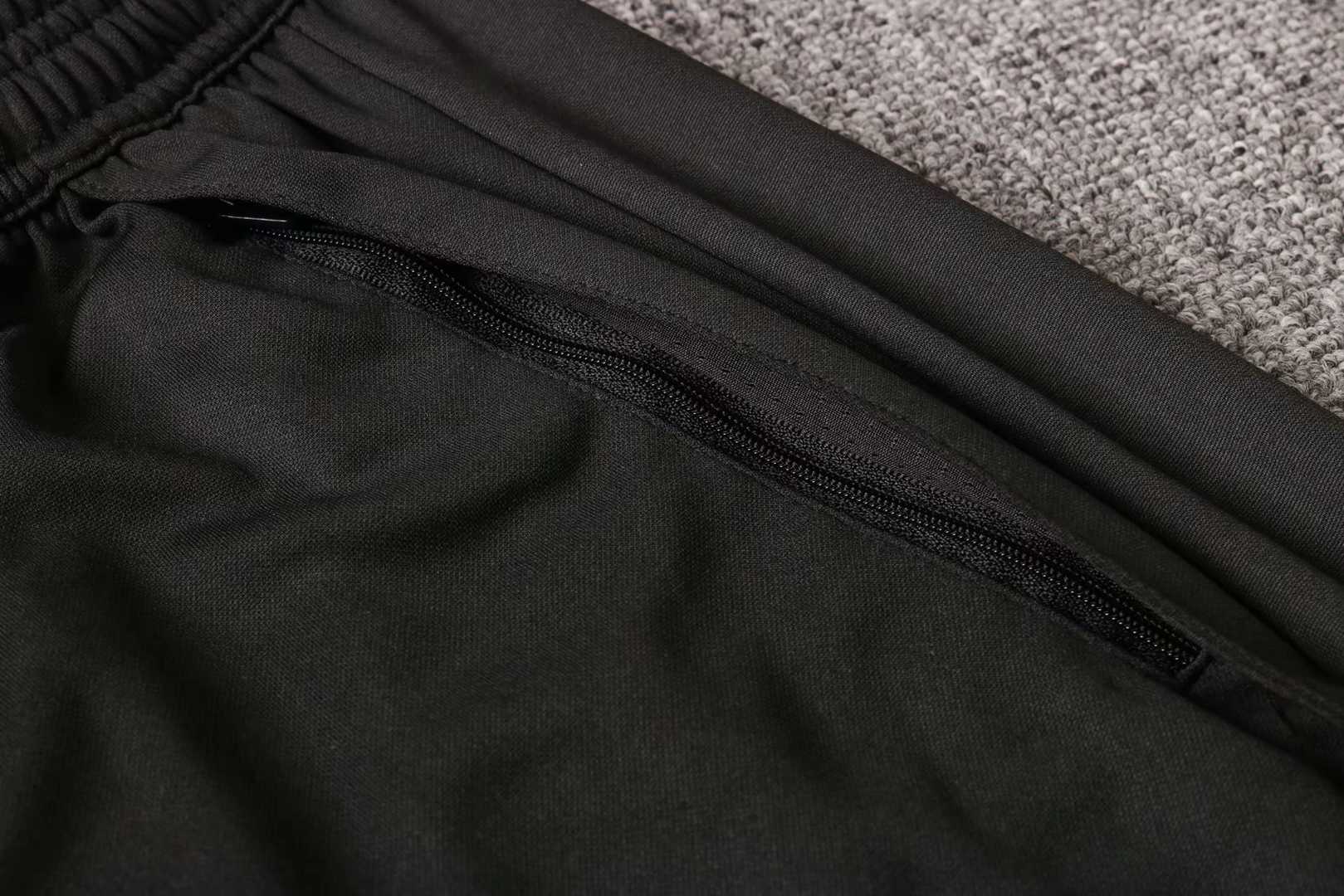 2020/21 Germany Light Grey II Half Zip Mens Soccer Training Suit(SweatJersey + Pants)