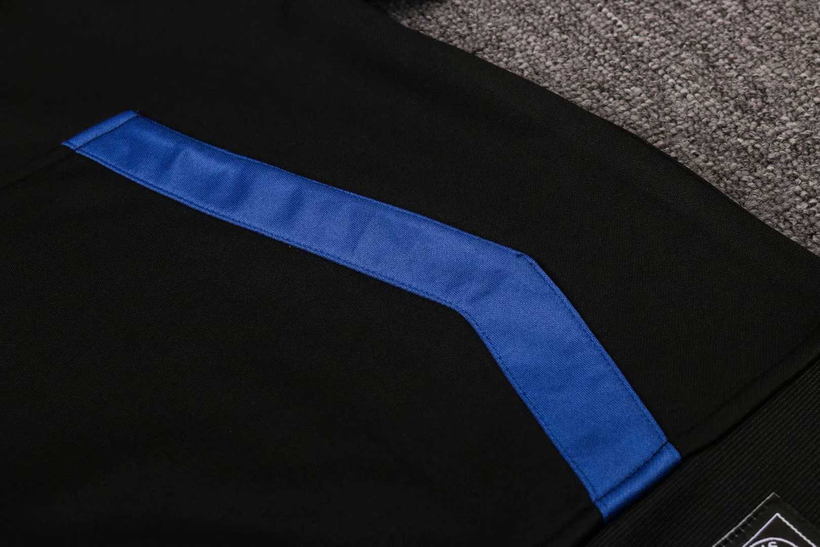 2020/21 PSG x Jordan Hoodie Black Mens Soccer Training Suit(Jacket + Pants)