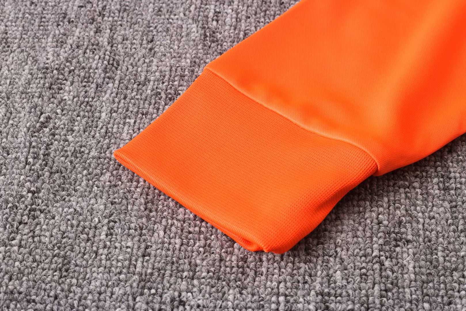 2020/21 Netherlands Orange Mens Soccer Training Suit(Jacket + Pants)