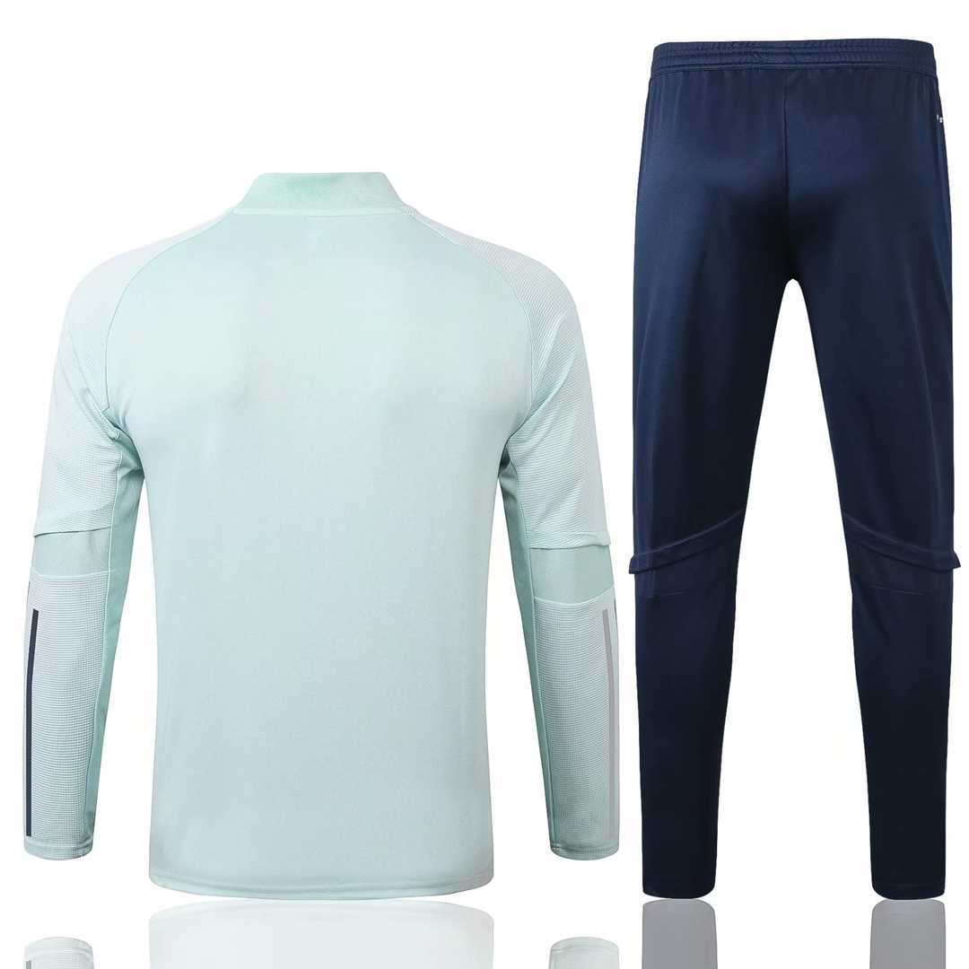 2020/21 Spain Mint Green Mens Soccer Training Suit(Jacket + Pants)