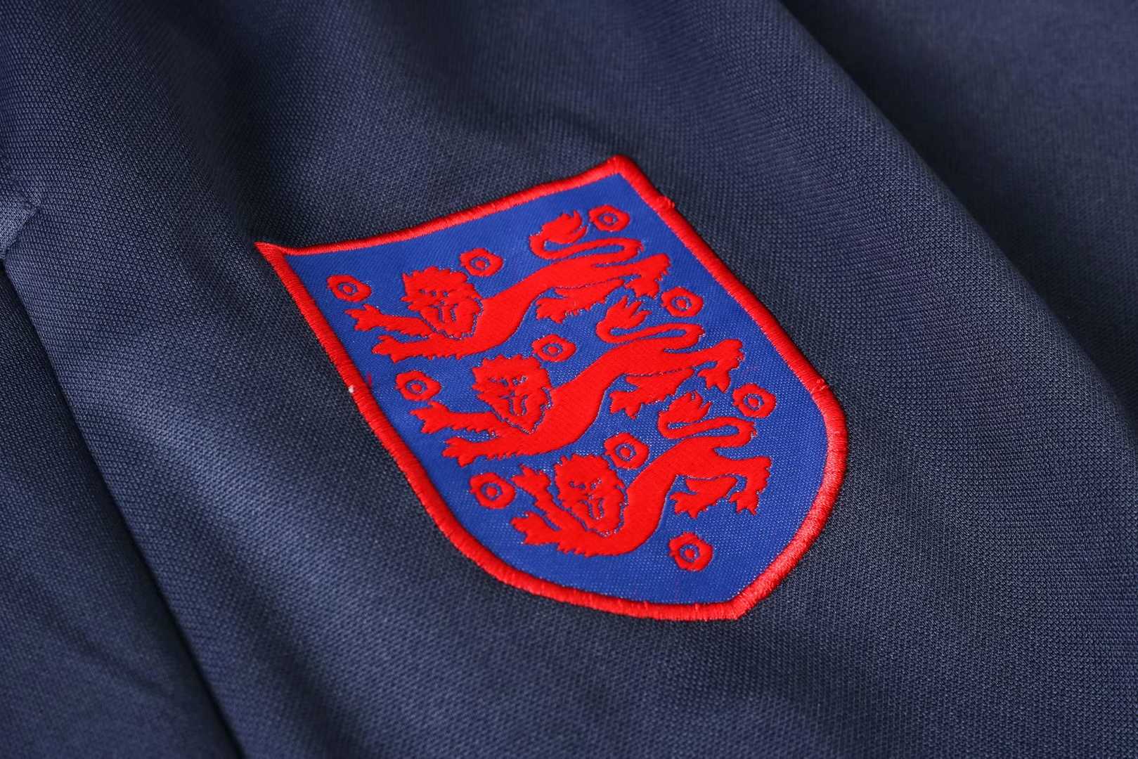2020/21 England Navy Half Zip Mens Soccer Training Suit(Jacket + Pants)