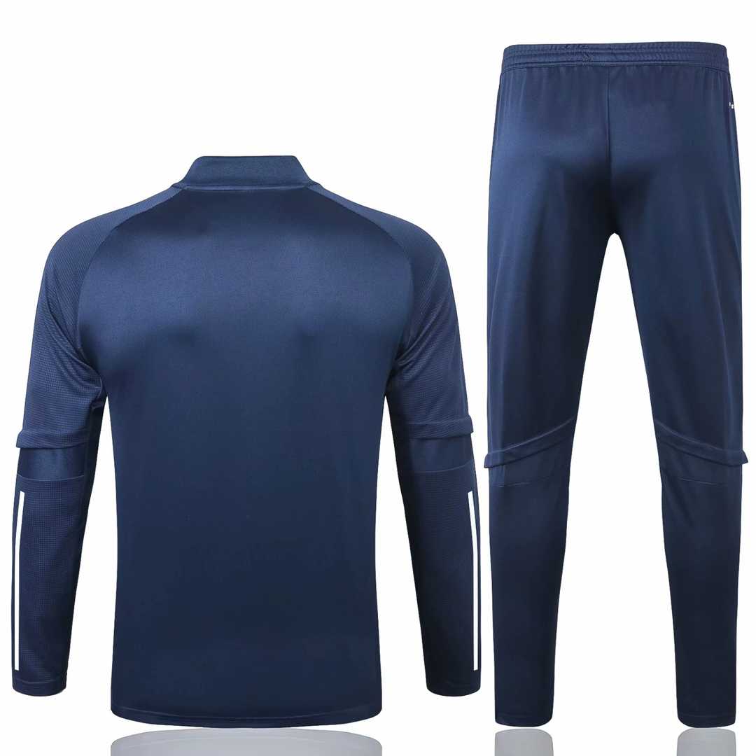 2020/21 Boca Juniors Navy Half Zip Mens Soccer Training Suit(Jacket + Pants)