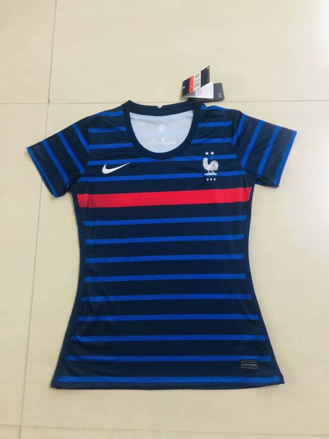 2020 France Home Blue Womens Soccer Jersey Replica 
