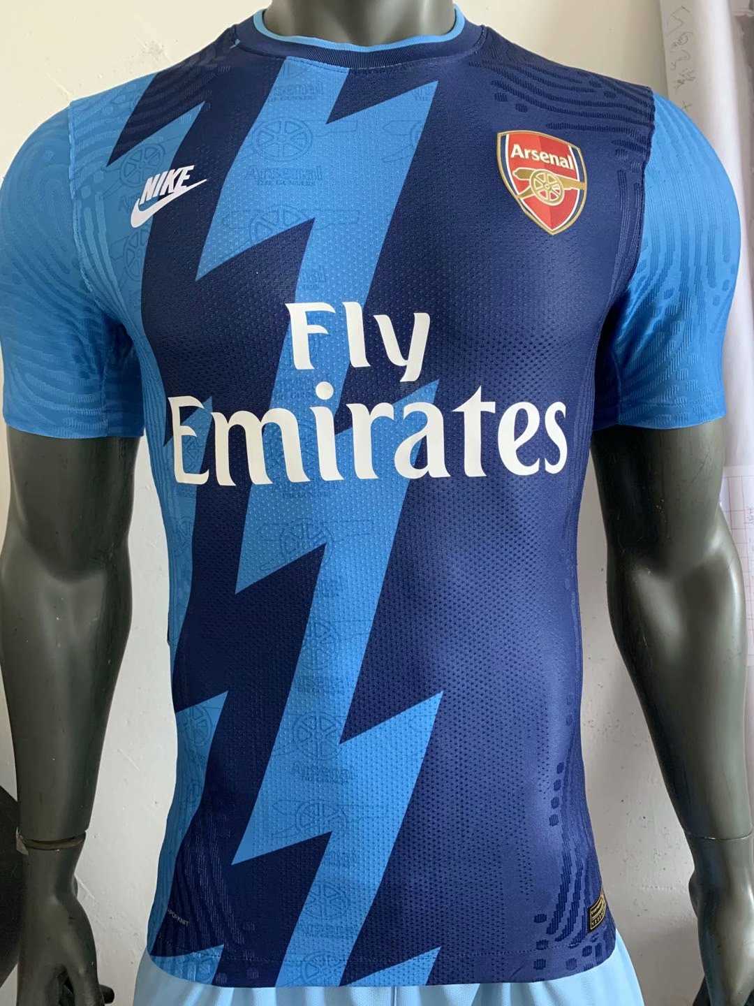 2020/21 Arsenal Blue Mens Soccer Jersey Replica  (Match)