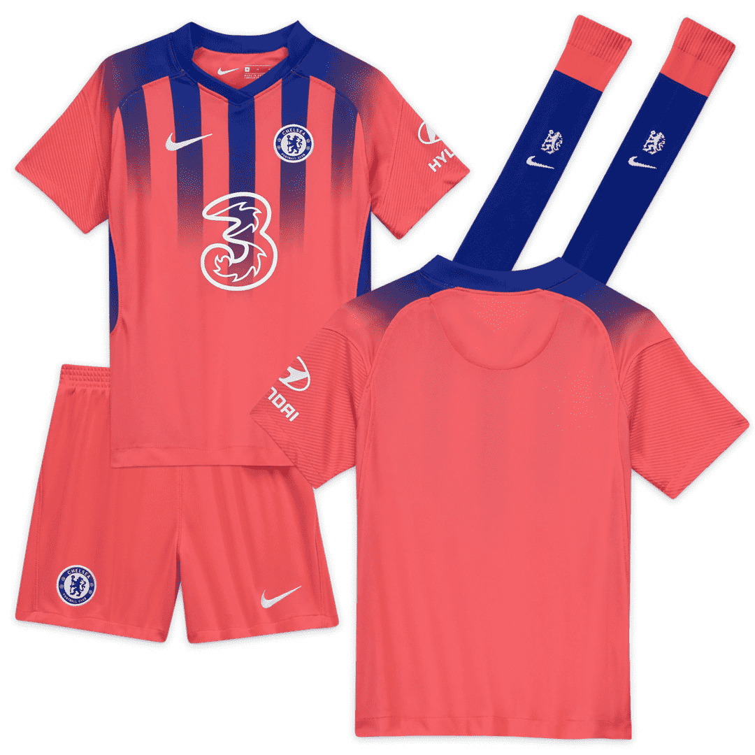 2020/21 Chelsea Third Kids Soccer Kit(Jersey+Short+Socks)