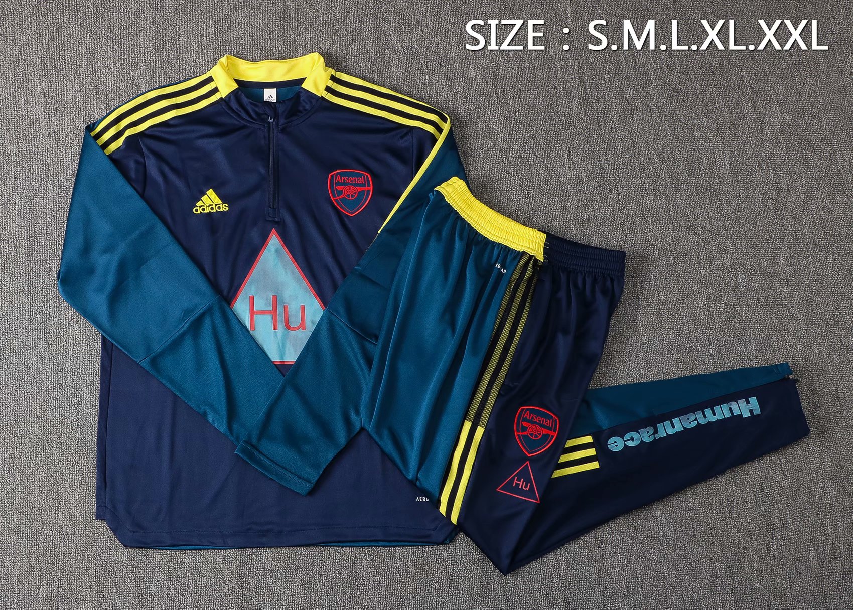 Arsenal x Human Race Navy Soccer Training Suit Mens 2021/22 