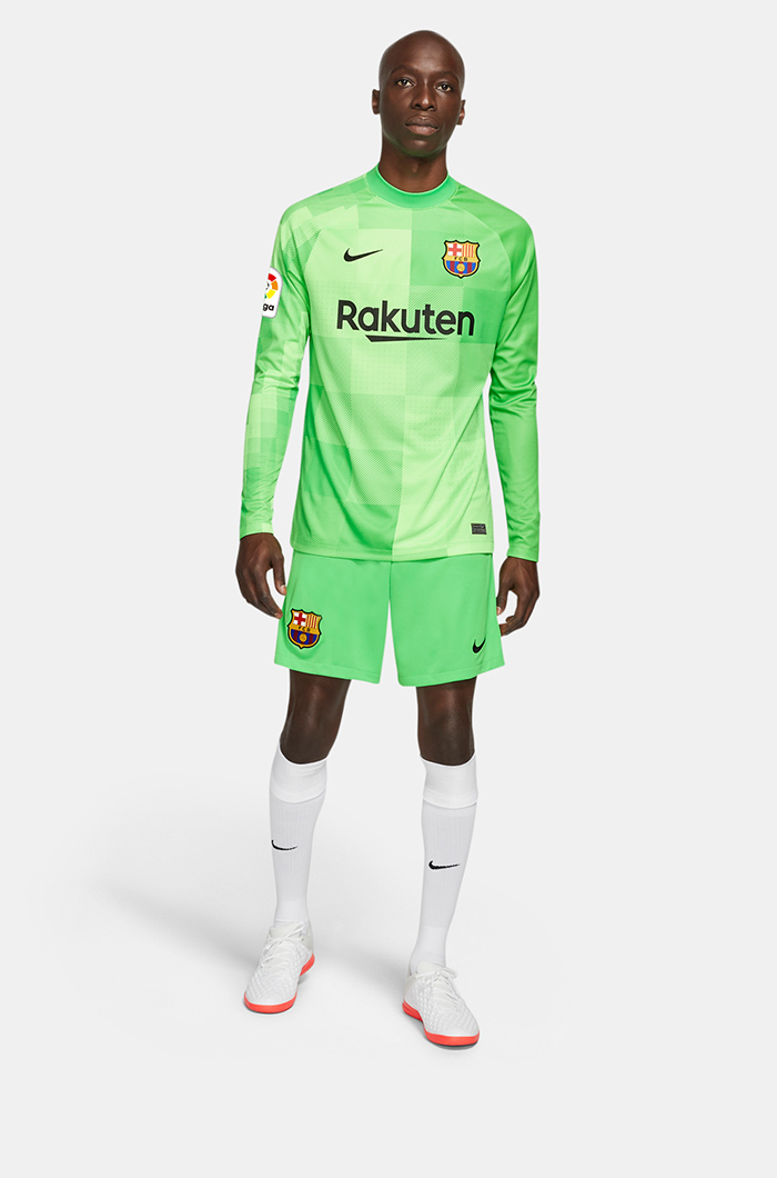 Barcelona Soccer Jersey Replica Away Goalkeeper Long Sleeve Mens 2021/22