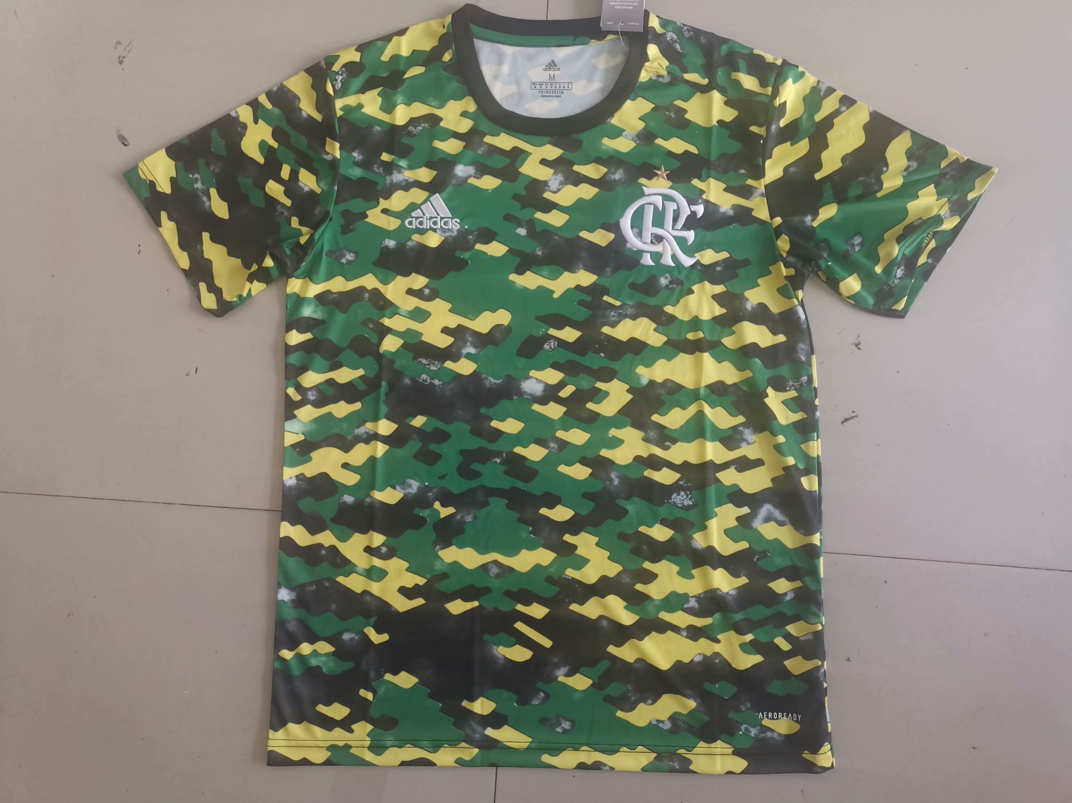 Flamengo Short Soccer Training Jersey Green Mens 2021/22