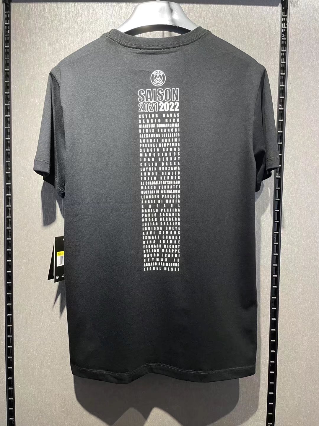 PSG WE ARE PARIS T-Shirt Black Mens 2021/22