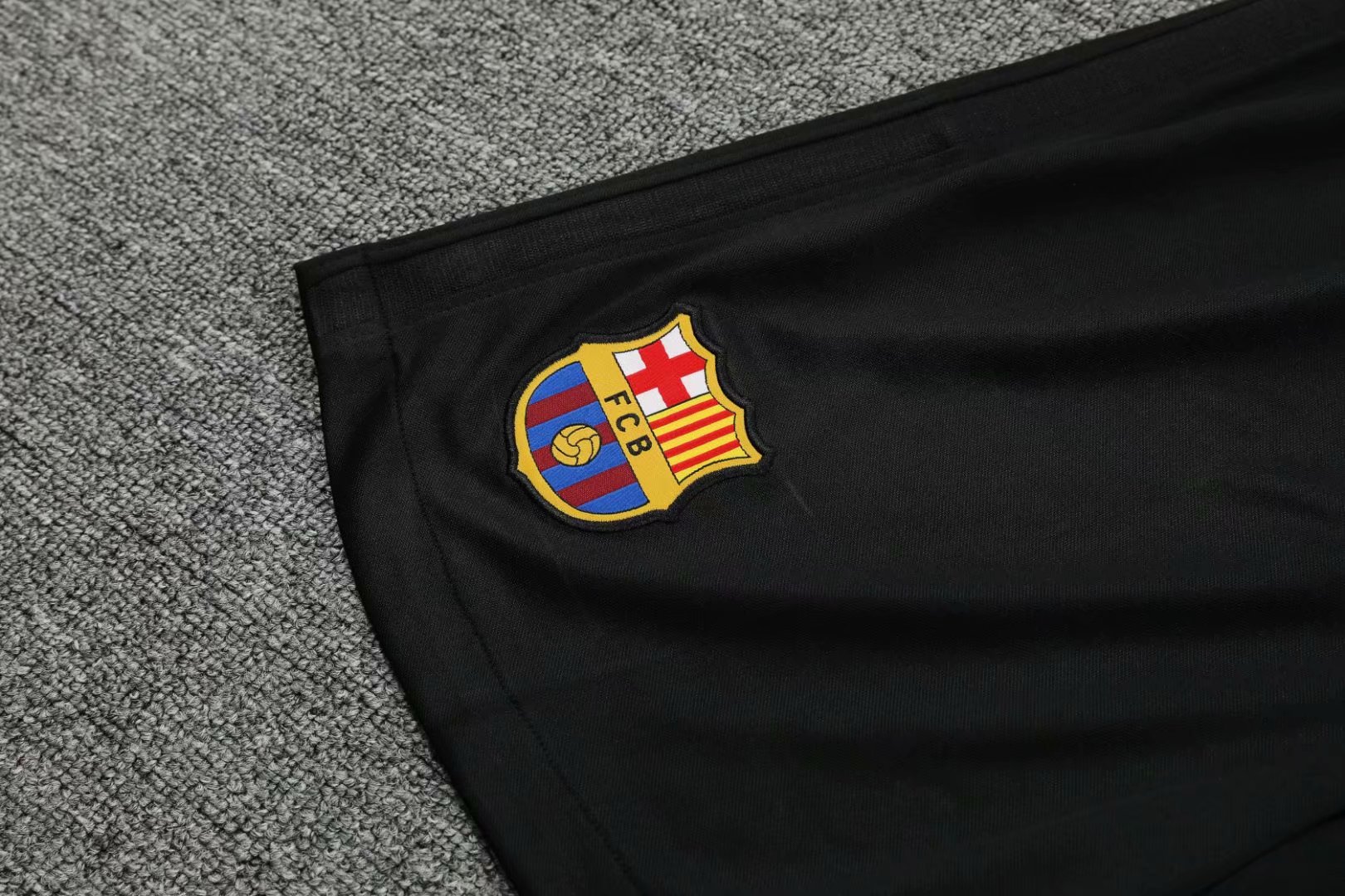 Barcelona Soccer Jerseys + Short Black Mens 2021/22