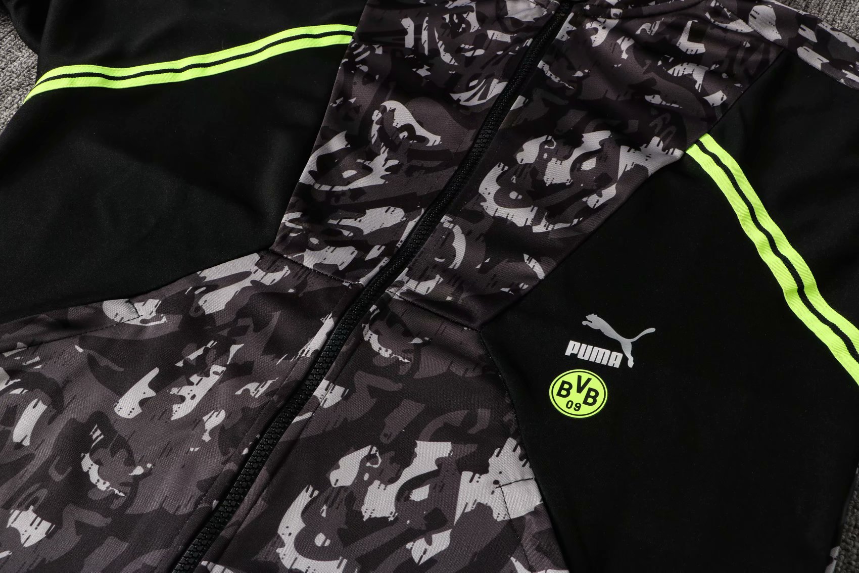 Borussia Dortmund Soccer Training Suit Jacket + Pants Black II Mens 2021/22