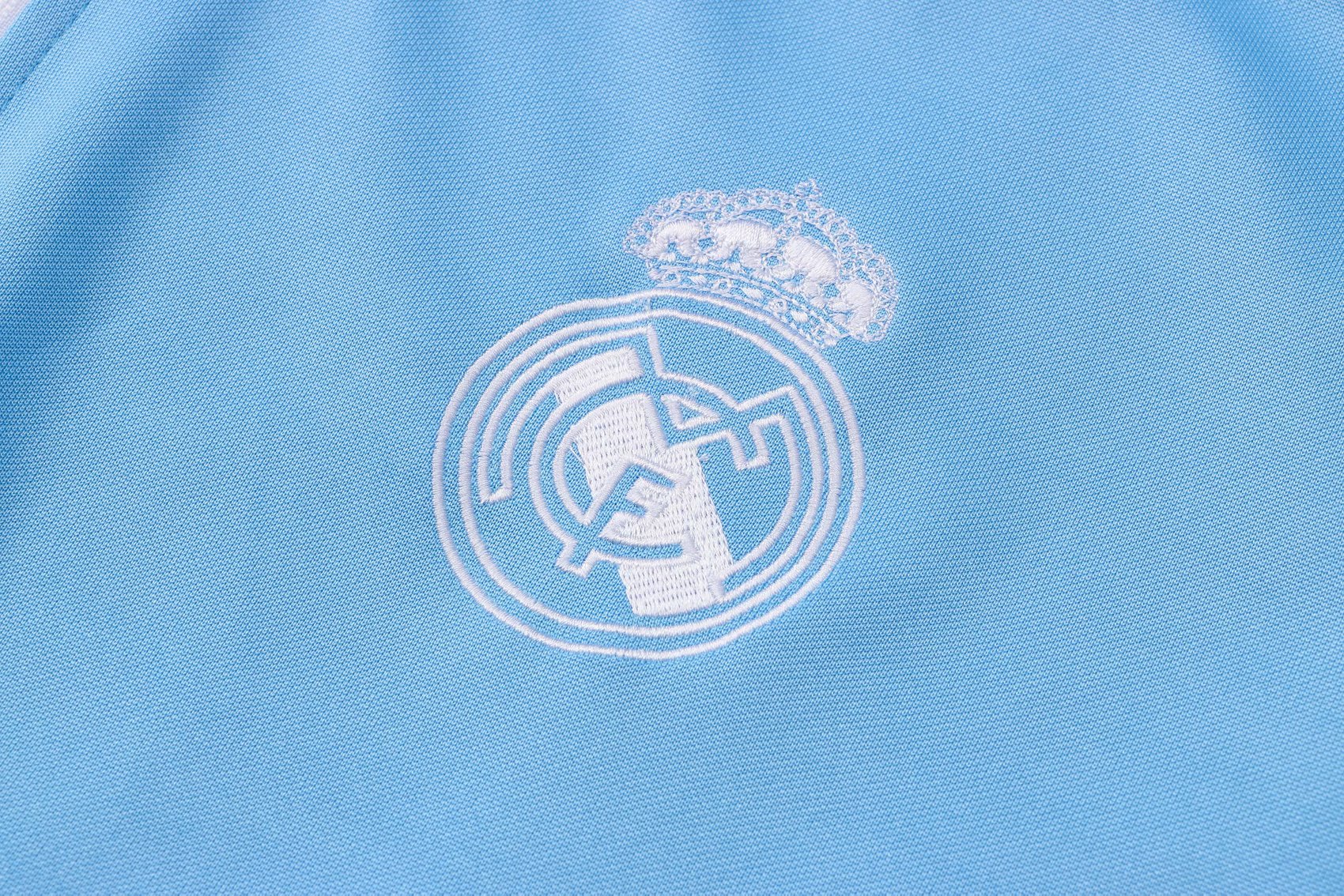 Real Madrid Soccer Training Suit Jacket + Pants Blue Mens 2021/22