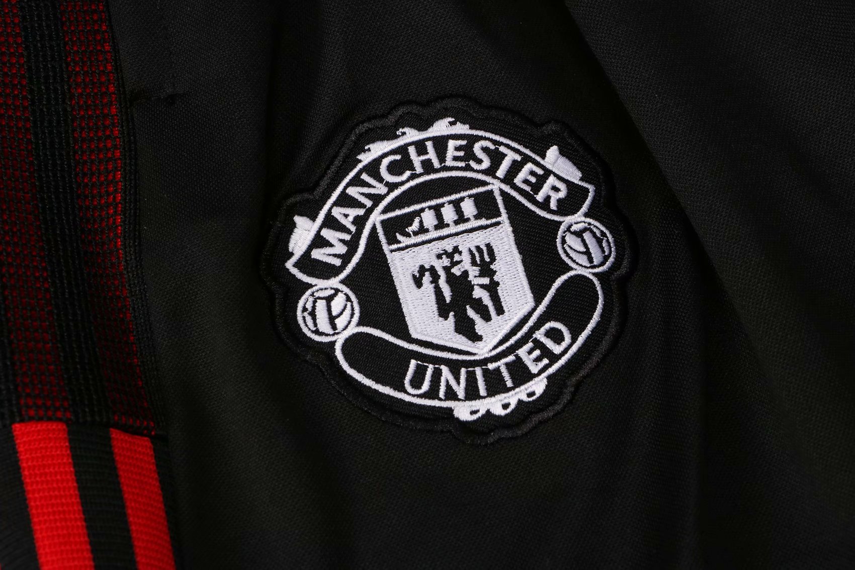 Manchester United Soccer Training Suit Jacket + Pants Black Mens 2021/22