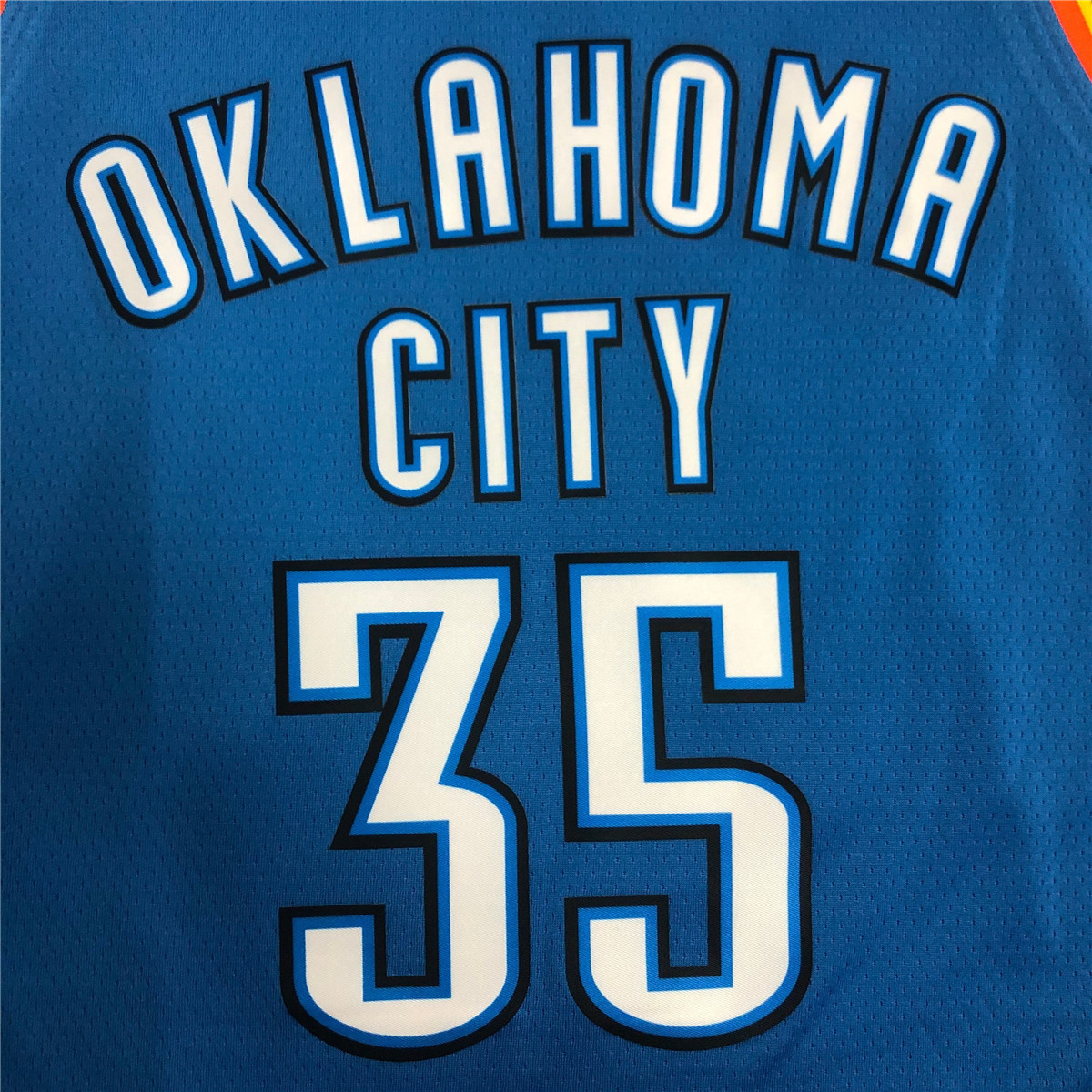 Oklahoma City Thunder Swingman Jersey Blue Mens 2021 Icon Edition