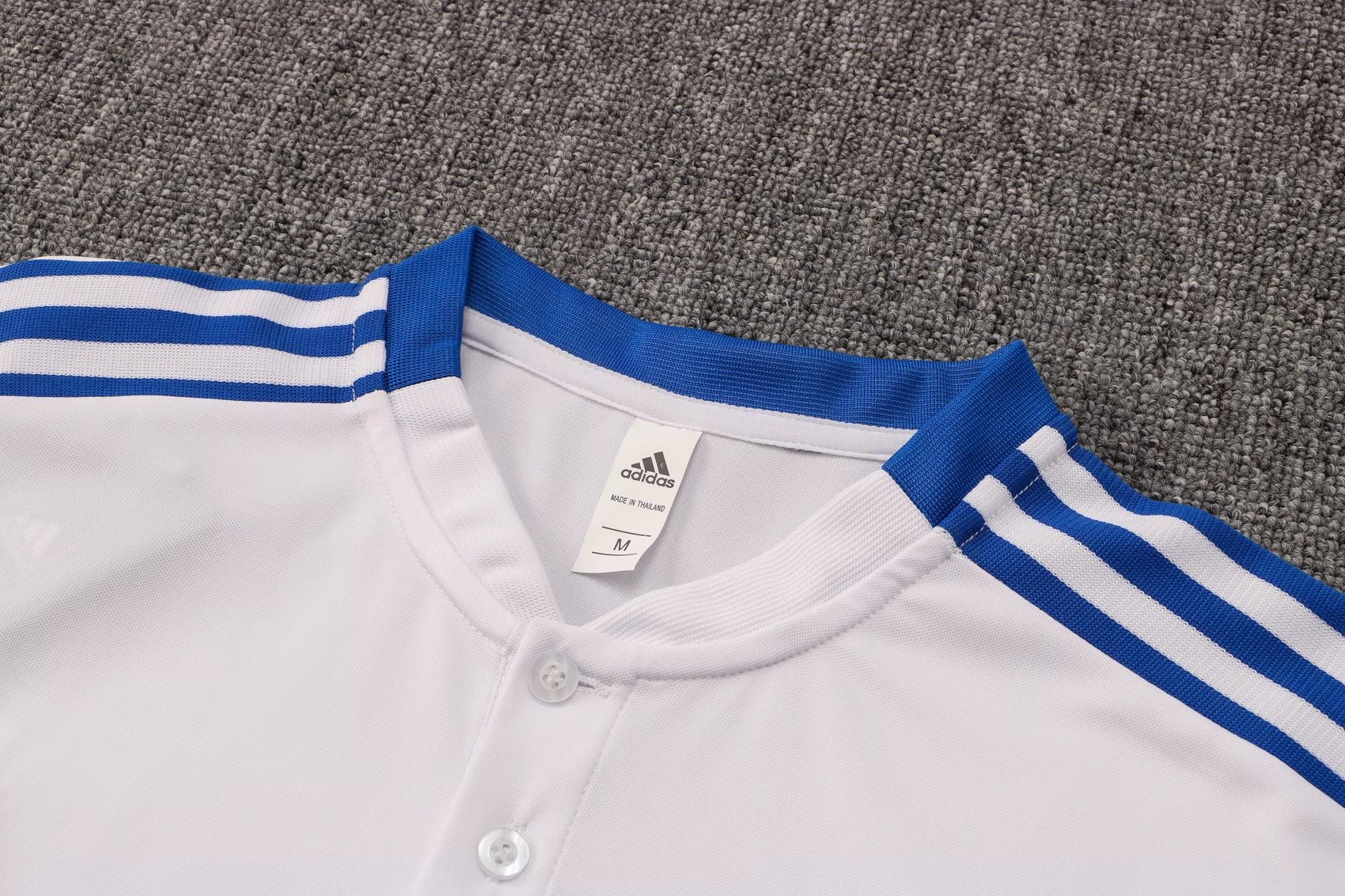 Real Madrid Soccer Polo Jersey White Mens 2021/22 