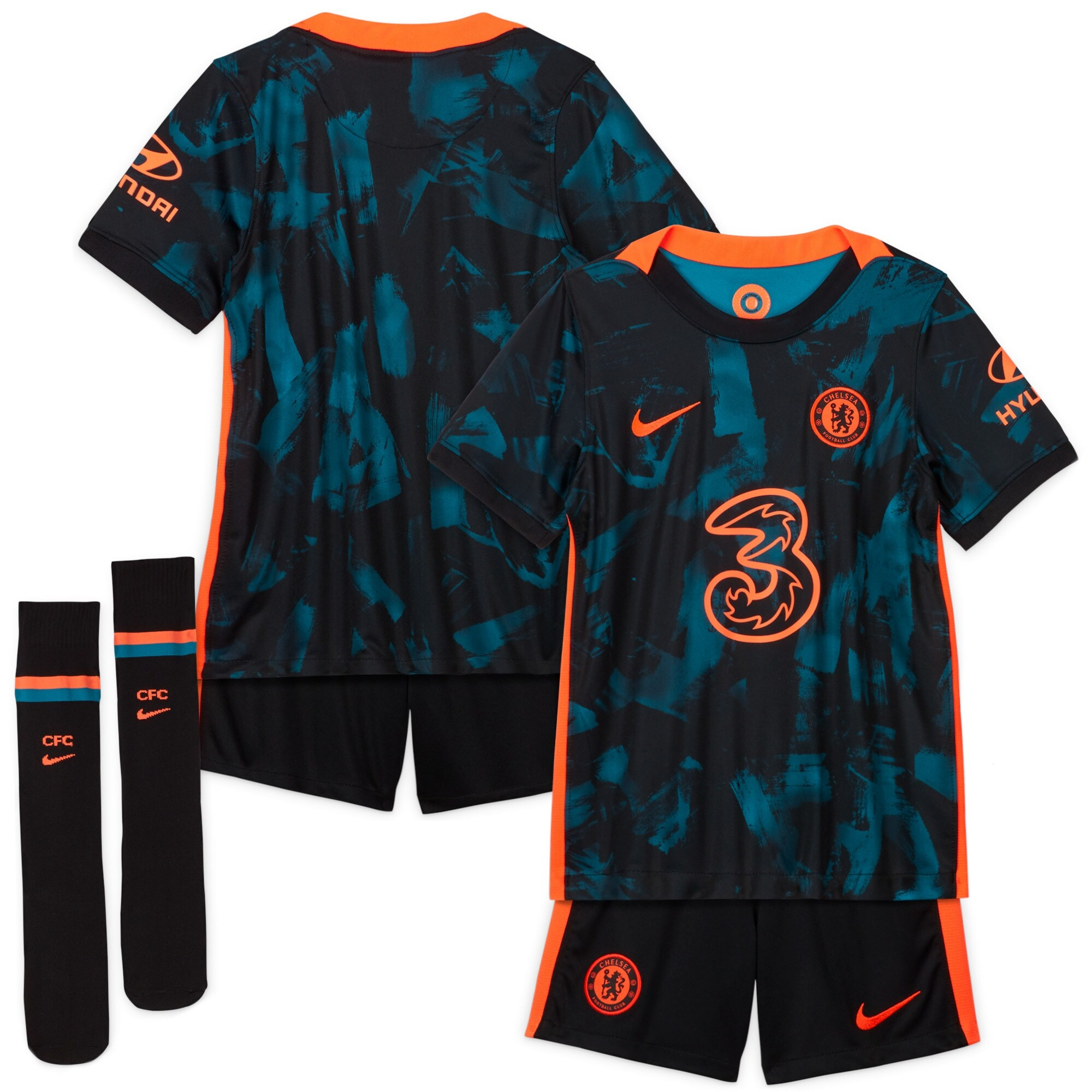 Chelsea Soccer Jersey + Short + Socks Replica Third Youth 2021/22 