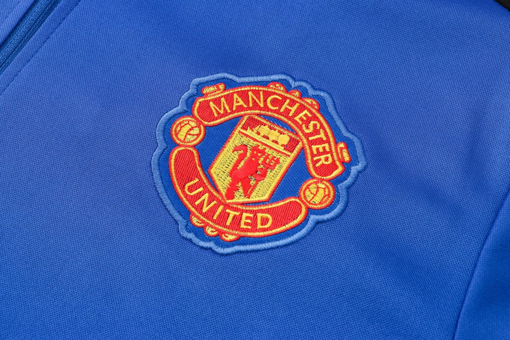 Manchester United Soccer Traning Suit Blue Mens 2021/22
