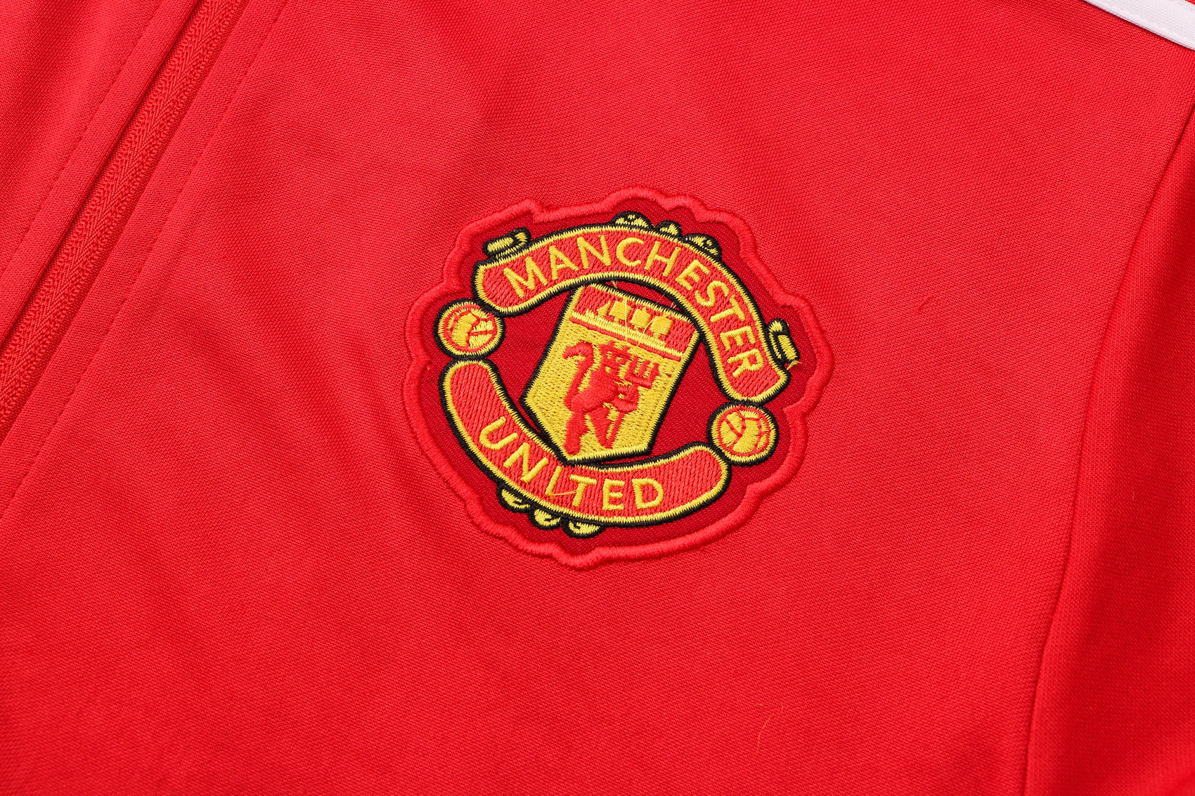 Manchester United Soccer Training Suit Jacket + Pants Red Mens 2021/22