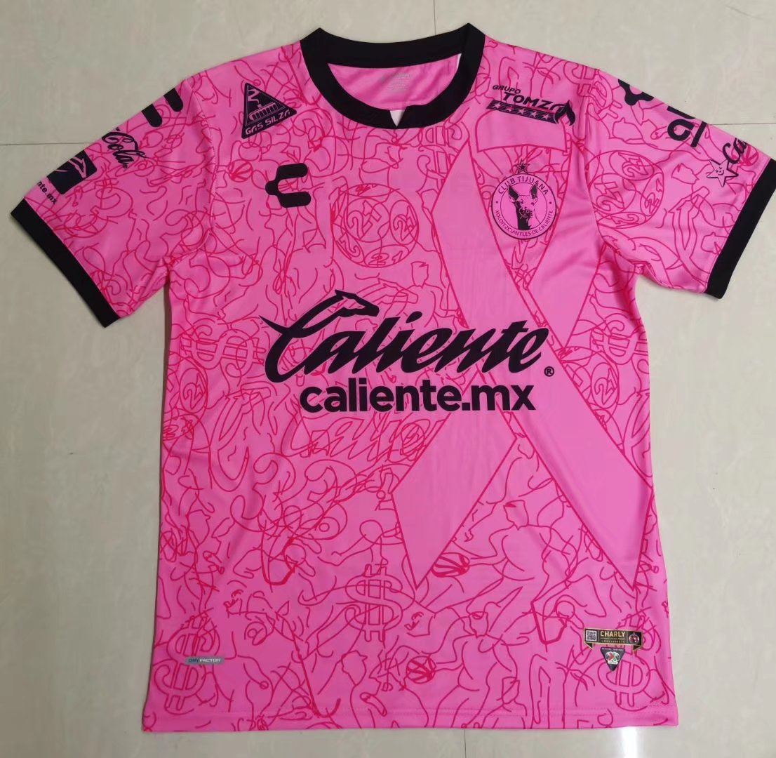 Club Tijuana Soccer Jersey Replica Pink Charly October Special Edition Mens 2021/22