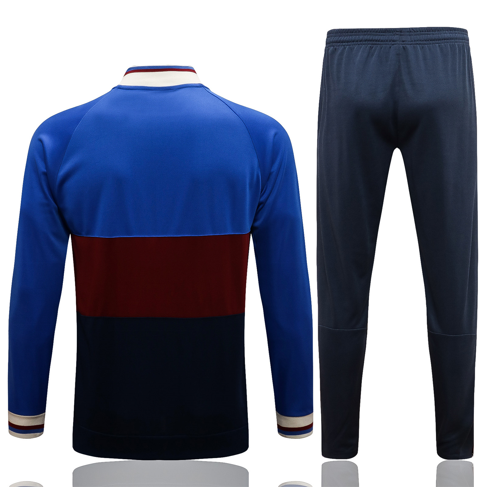 Barcelona Soccer Training Suit Jacket + Pants Blue BRB Men's 2021/22