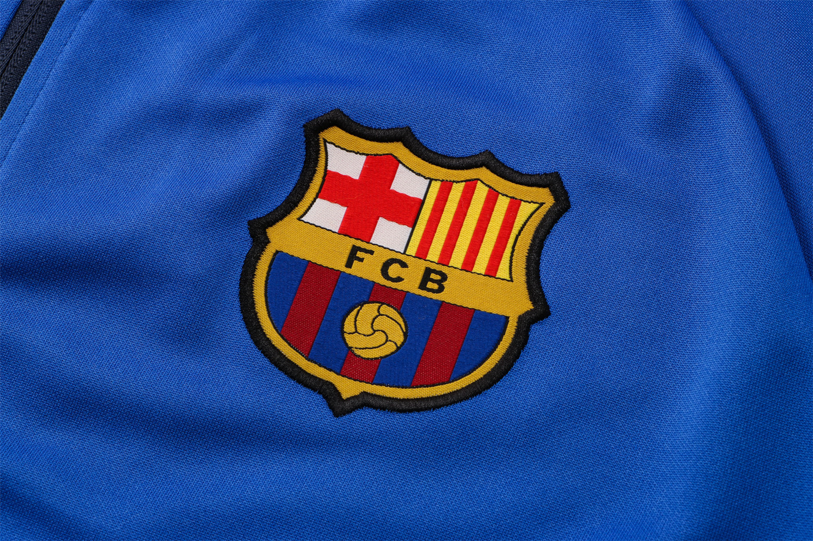 Barcelona Soccer Training Suit Jacket + Pants Blue BRB Men's 2021/22