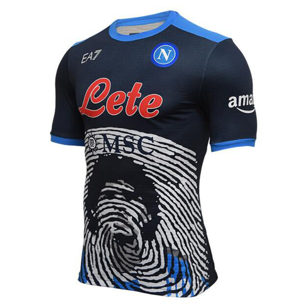 Napoli Soccer Jersey Replica Maradona Limited Edition Blue Mens 2021-22