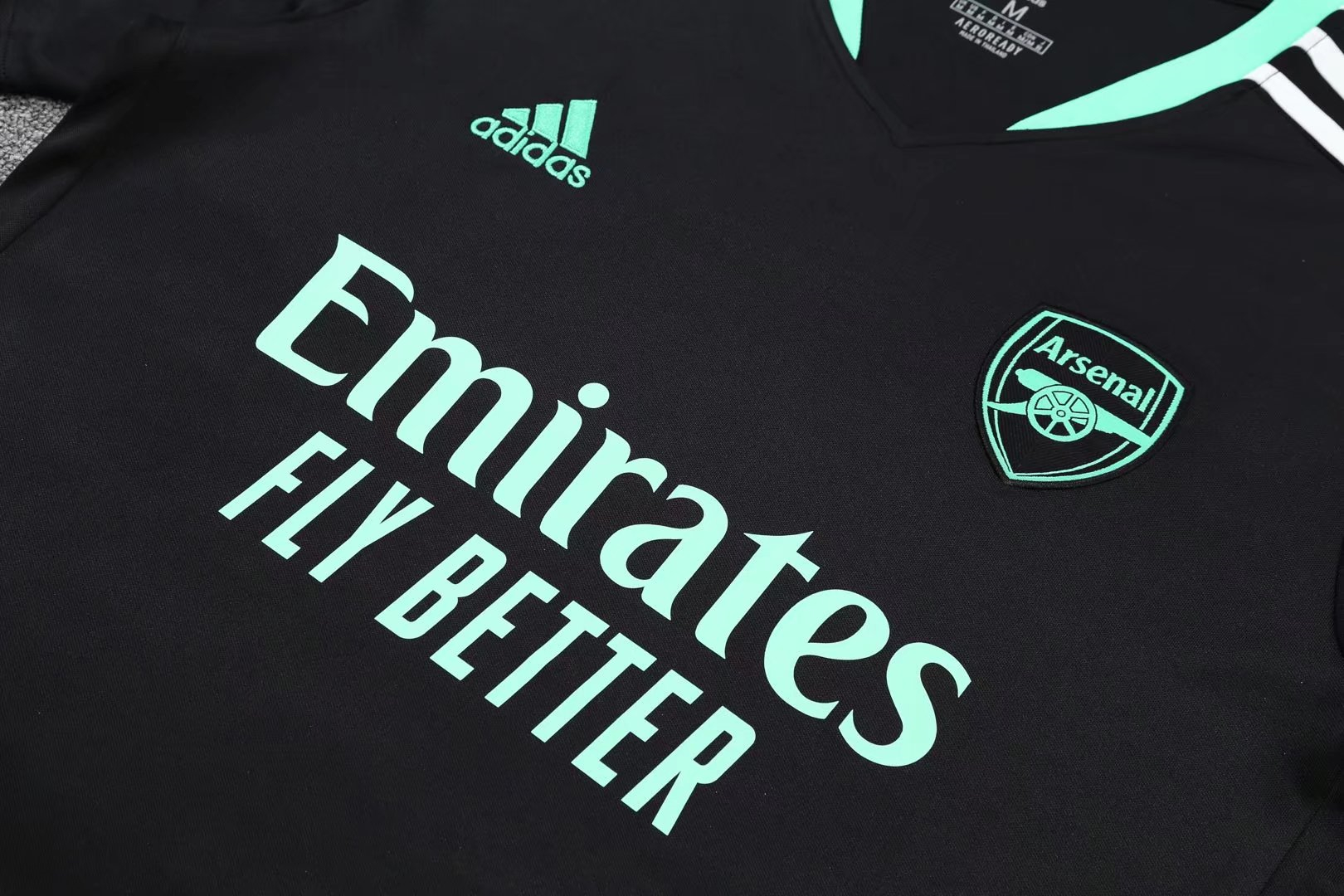 Arsenal Soccer Jerseys + Short Replica Black Mens 2021/22