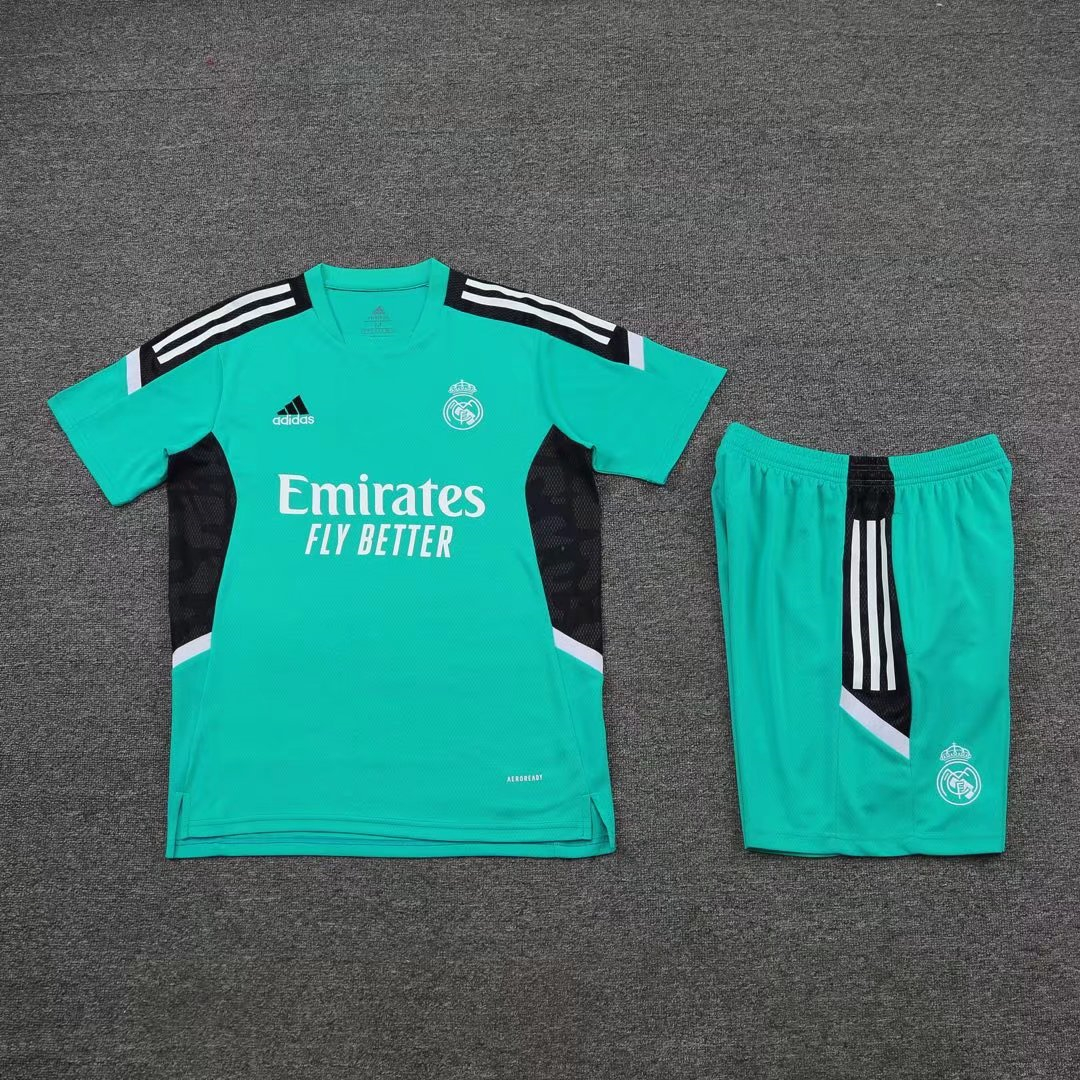 Real Madrid Soccer Jerseys + Short Replica Green II Mens 2021/22