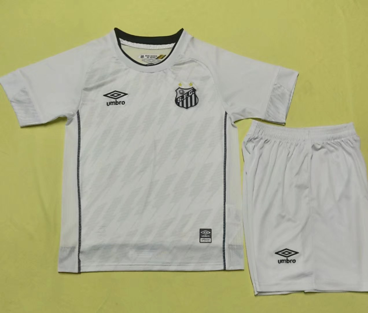 Santos FC Soccer Jersey + Short Set Replica Home Youth 2021/22
