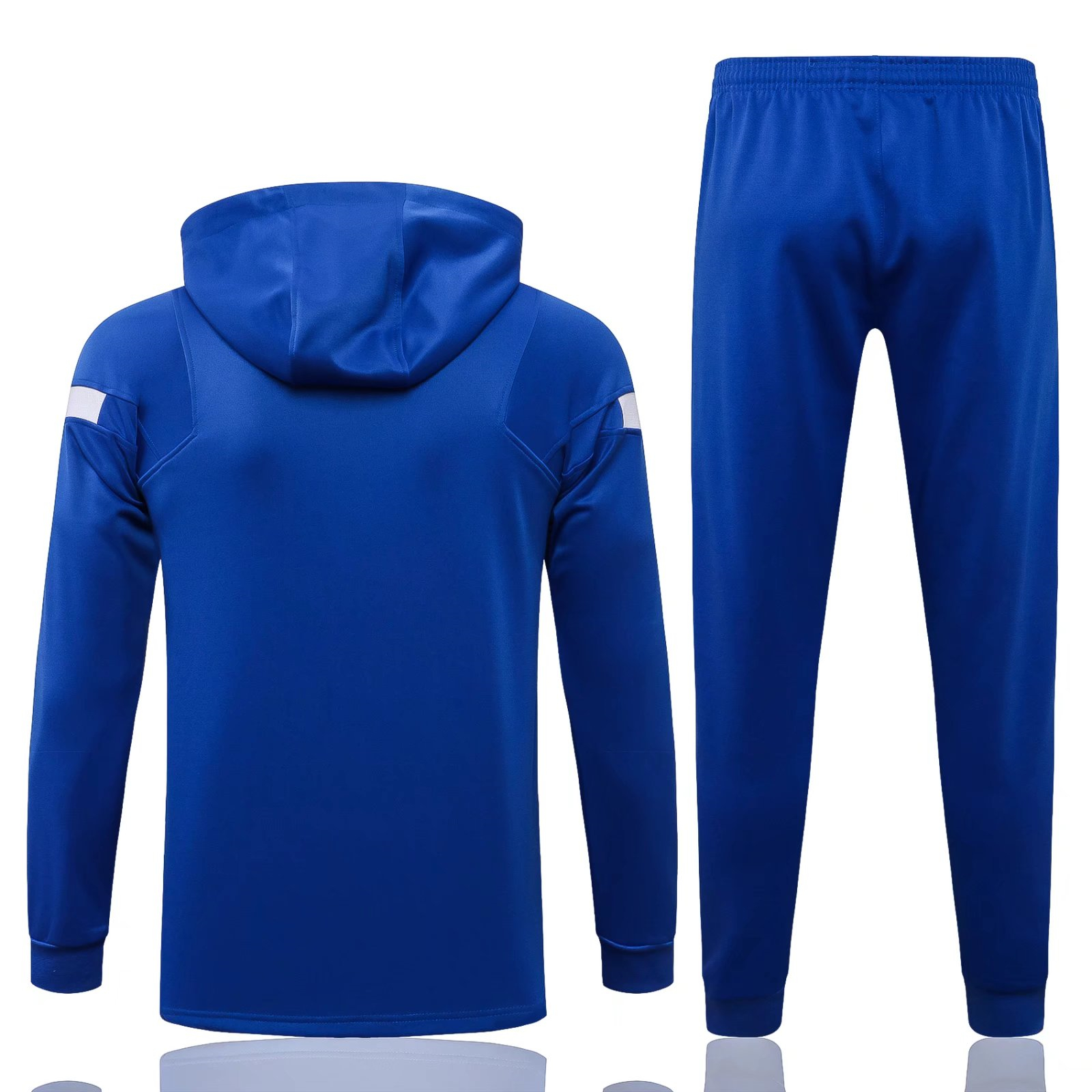 Barcelona Soccer Training Suit Jacket + Pants Replica Hoodie Blue II Mens 2021/22