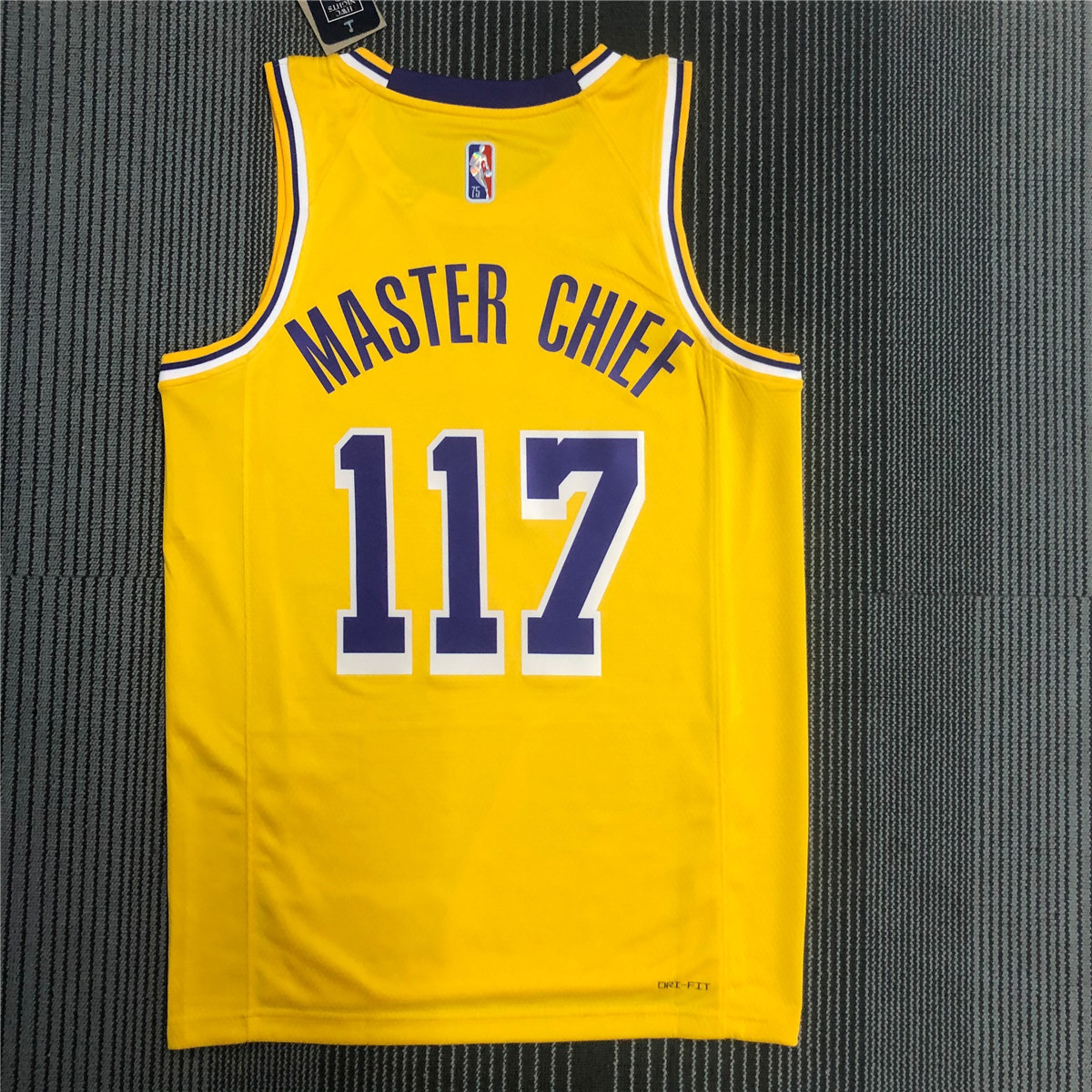 Los Angeles Lakers Swingman Jersey Master Chief 117 Mens 2022 City Edition
