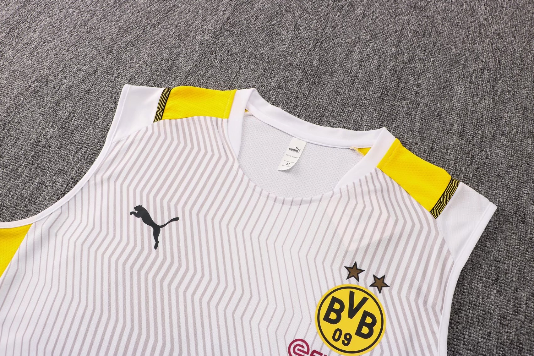 Borussia Dortmund Soccer Singlet Jersey Replica White Mens 2021/22