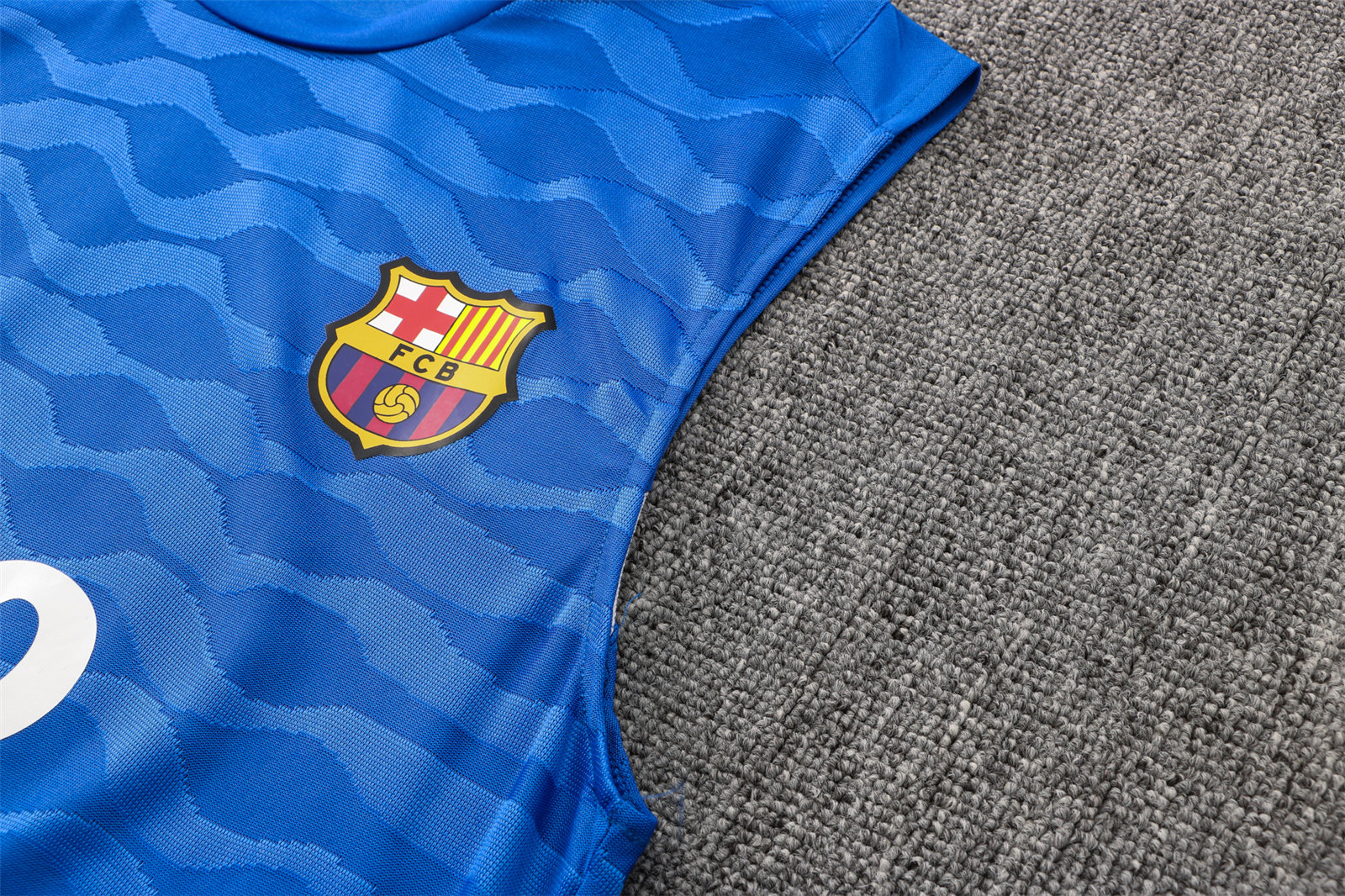 Barcelona Soccer Singlet Jersey Replica Blue Mens 2021/22