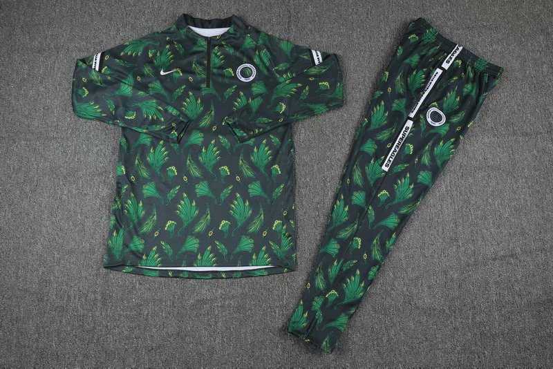 2020/21 Nigeria Deep Green Mens Soccer Training Suit
