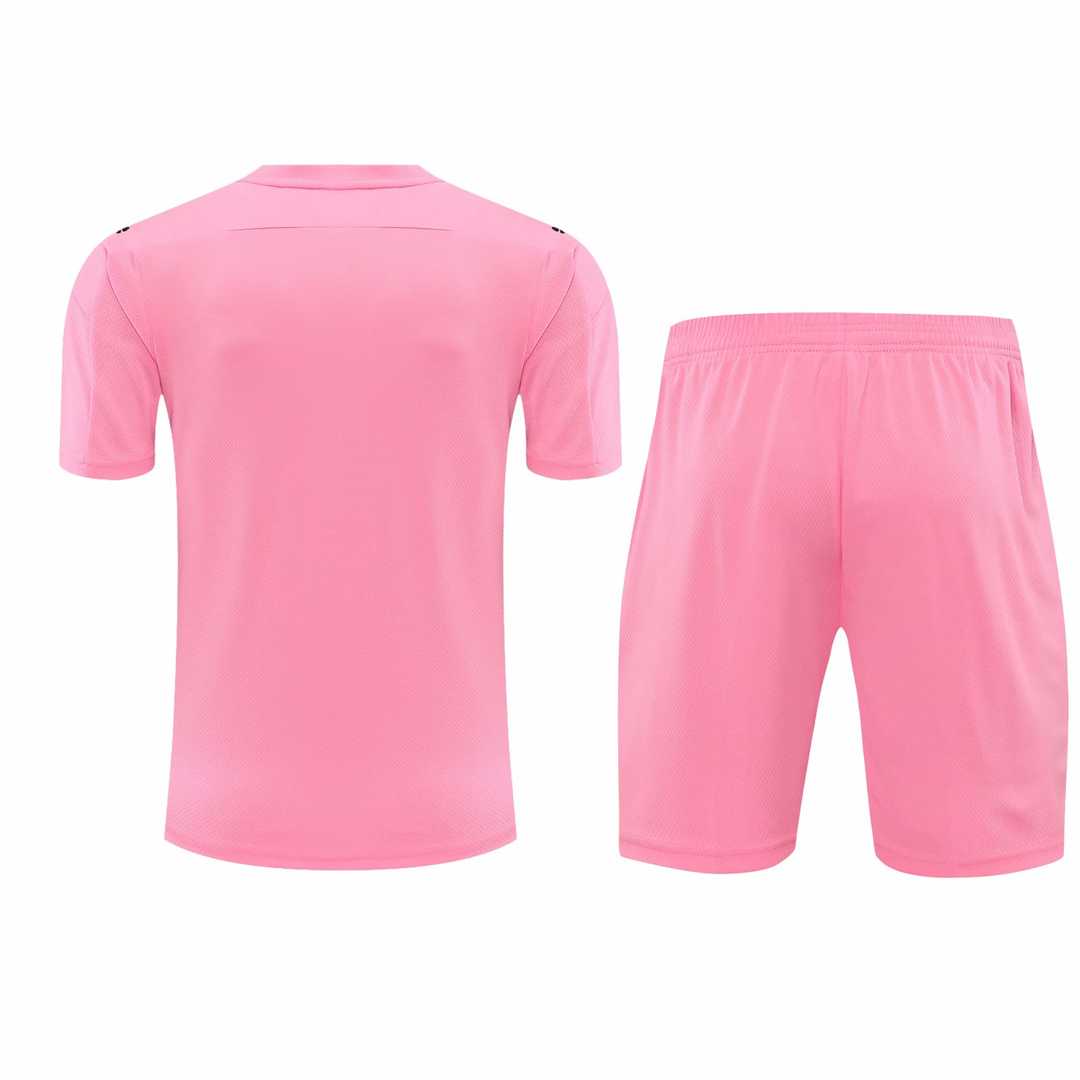 2020/21 Borussia Dortmund Goalkeeper Pink Mens Soccer Jersey Replica  + Shorts Set