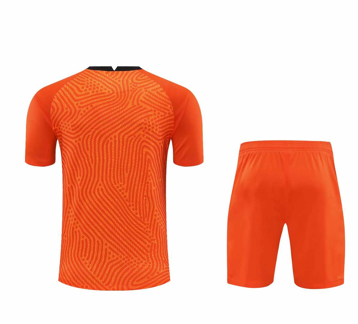2020/21 Tottenham Hotspur Goalkeeper Orange Mens Soccer Jersey Replica  + Shorts Set