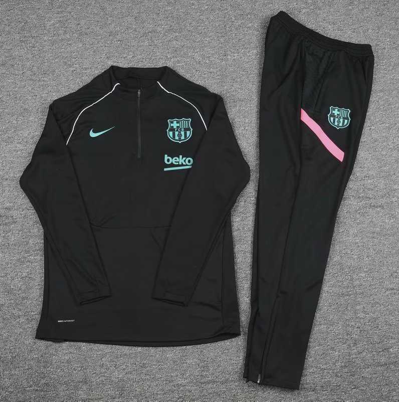 2020/21 Barcelona Black III Kids Soccer Training Suit