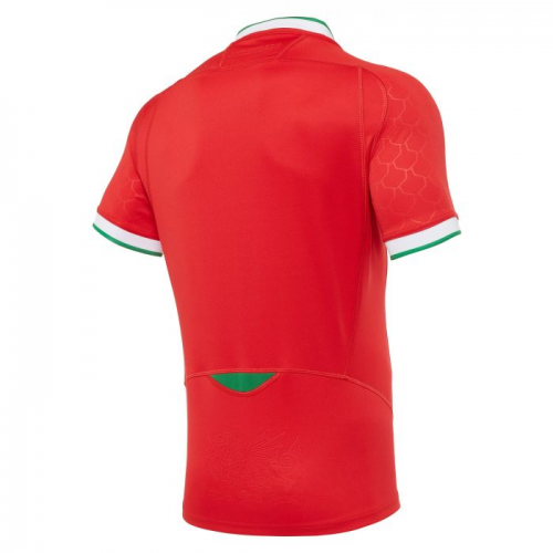 2020/21 Wales Rugby Home Red Soccer Jersey Replica  Mens