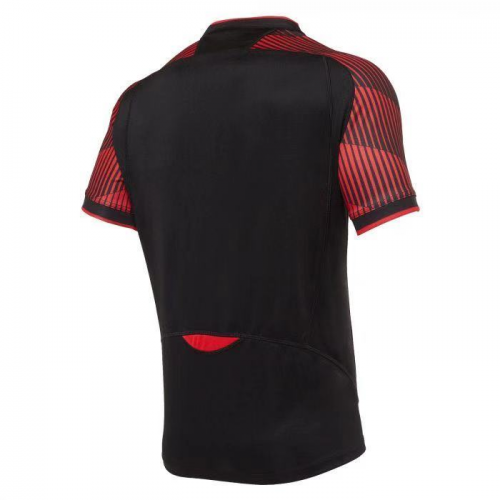 2020/21 Wales Rugby 7ers Away Black Soccer Jersey Replica  Mens