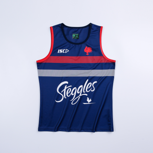 2020/21 France Rugby Blue Soccer Tank Top Jersey Mens
