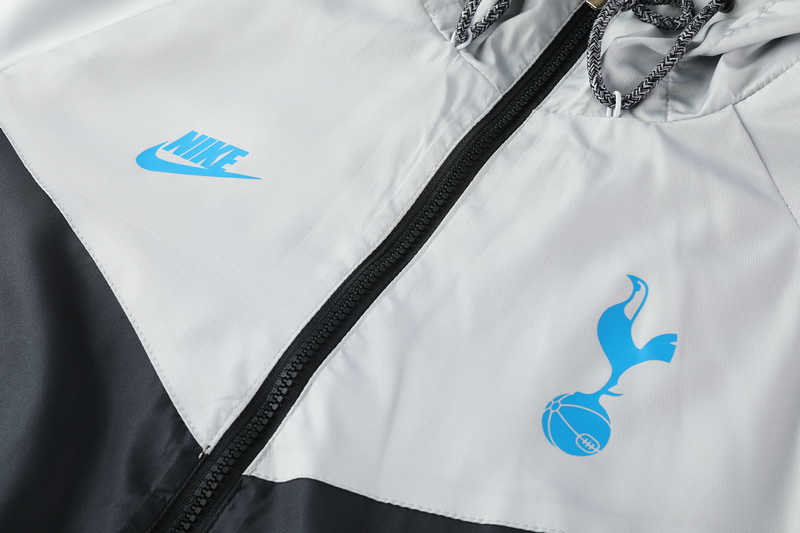 2020/21 Tottenham Hotspur Grey All Weather Windrunner Soccer Jacket Mens
