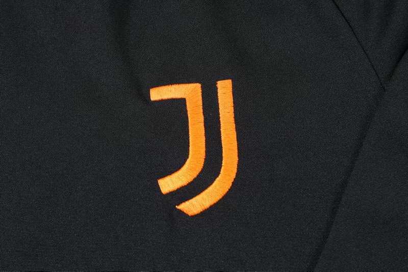 2020/21 Juventus Turtle Neck UCL Black Soccer Training Suit Mens