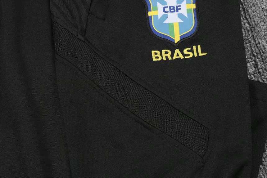 2021/22 Brazil Black Soccer Training Suit Mens