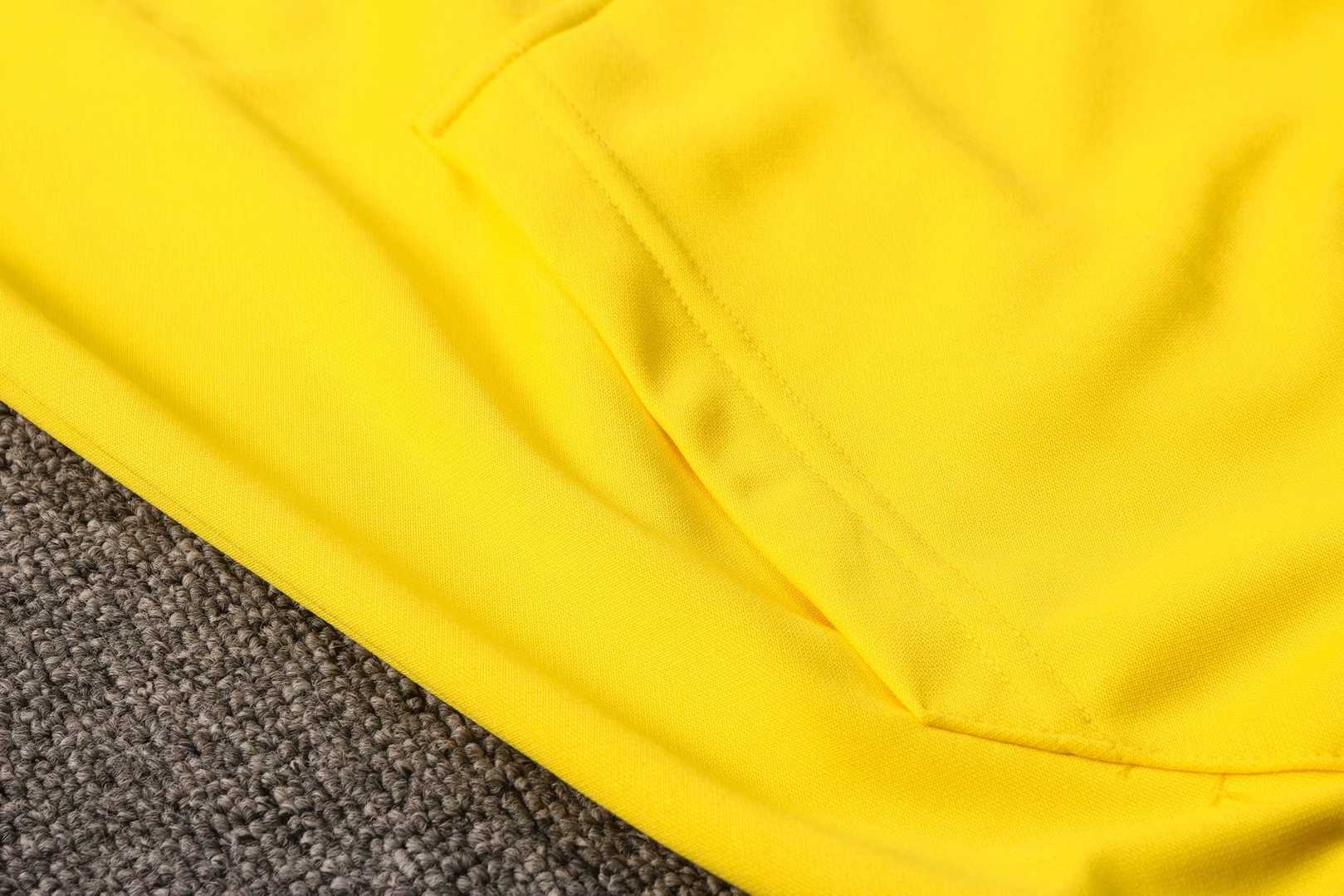2020/21 Borussia Dortmund Hoodie Yellow Soccer Training Suit (Jacket + Pants) Mens