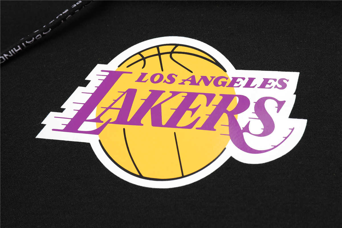 2021/22 Los Angels Lakers x Aape Pullover Black Hoodie SweatJersey Mens 