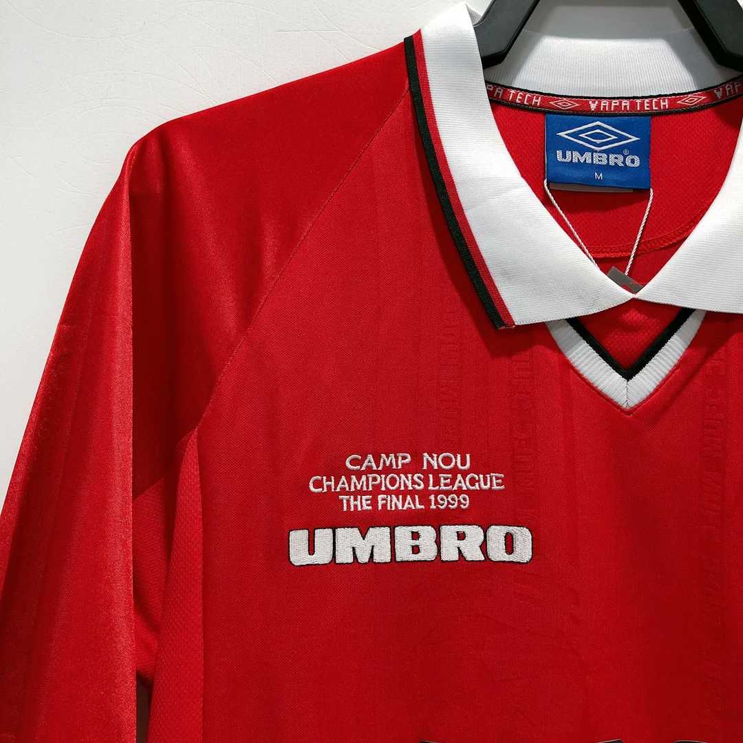 1999/2000 Manchester United Retro Soccer Jersey Home Replica Mens 