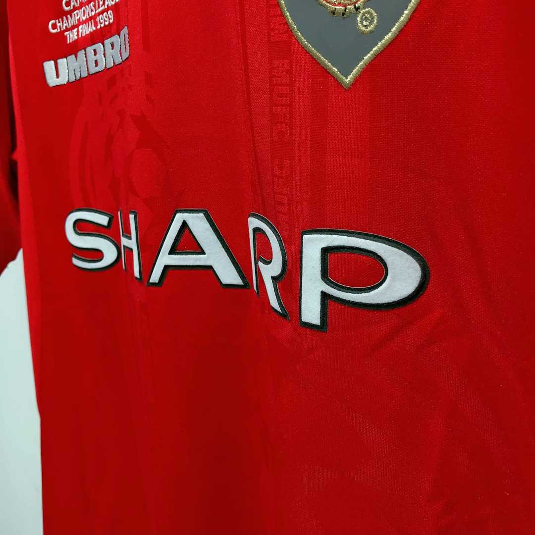 1999/2000 Manchester United Retro Soccer Jersey Home Replica Mens 