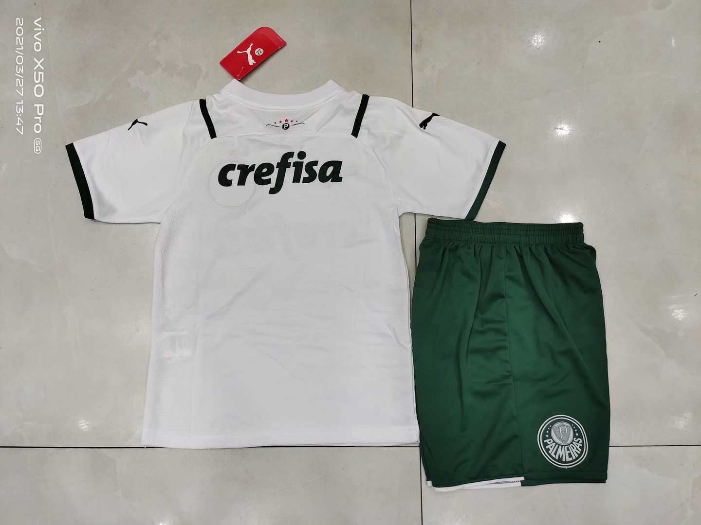 2021/22 Palmeiras Away Soccer Kit (Jersey + Short) Kids 